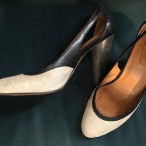 Corso Como Linen and Leather heels